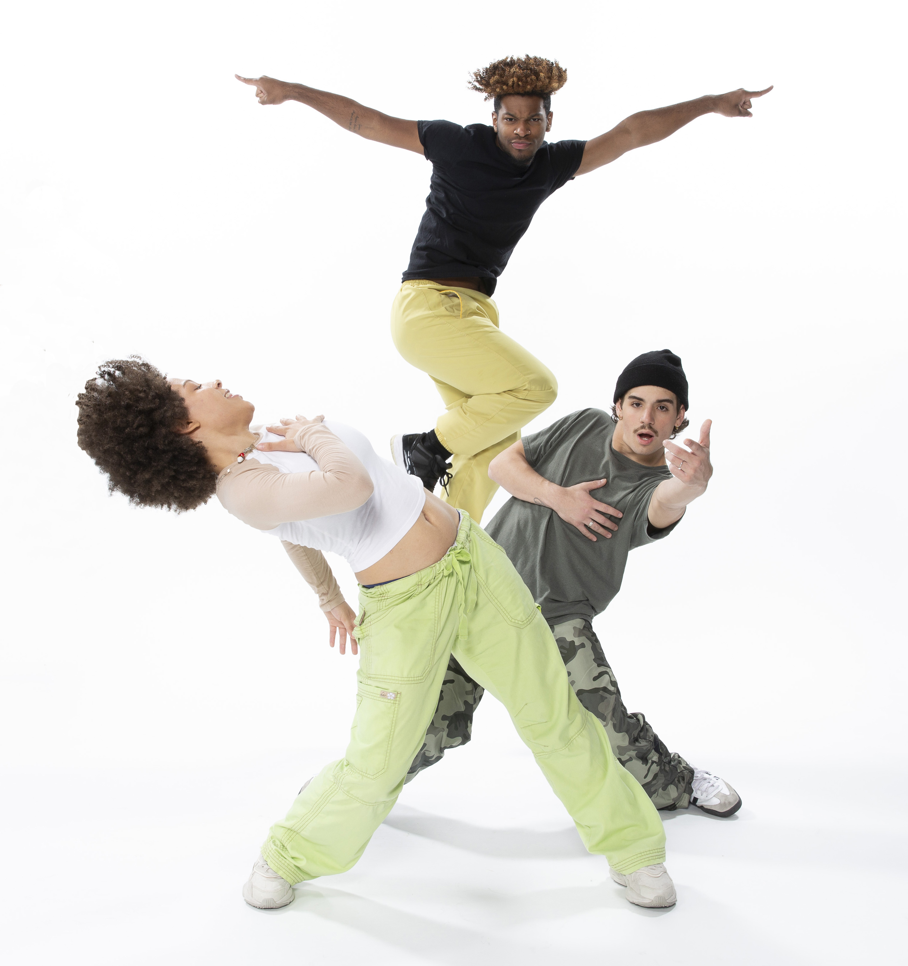 Dancers perform.