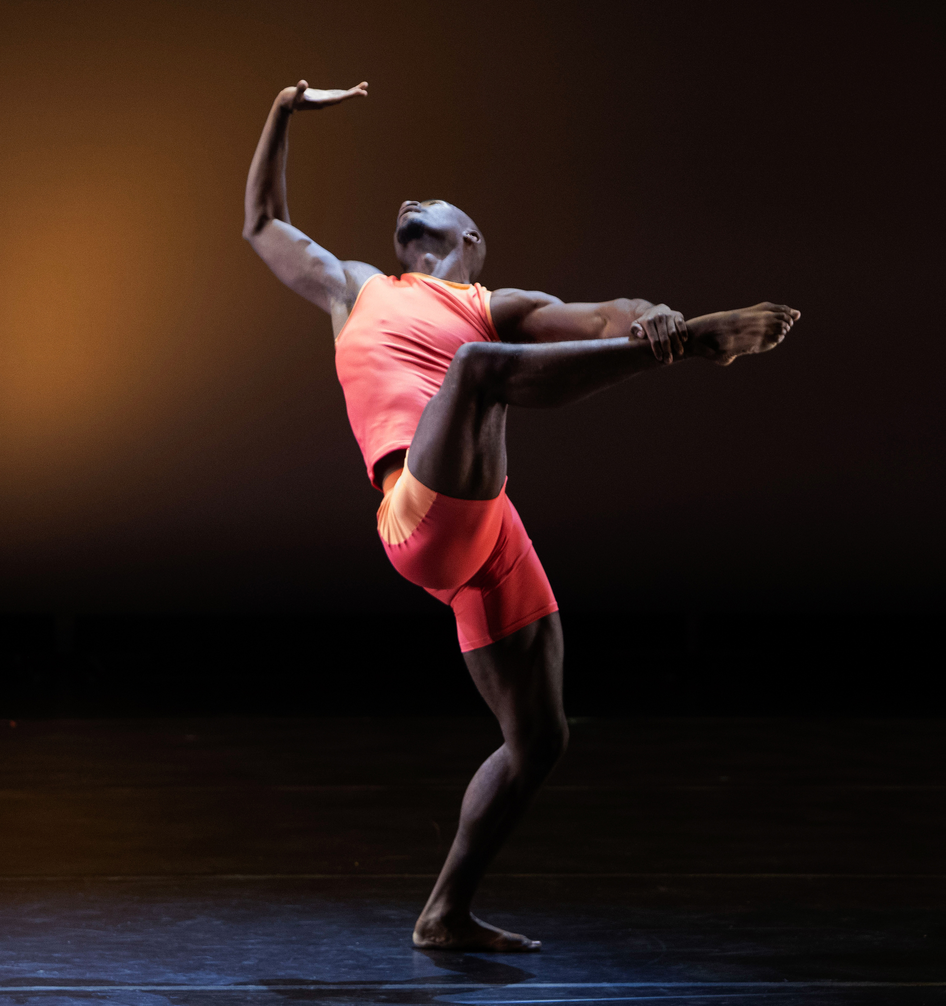 Dancer performs.