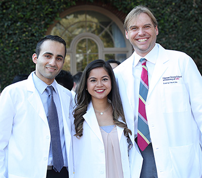 Three new dentistry students
